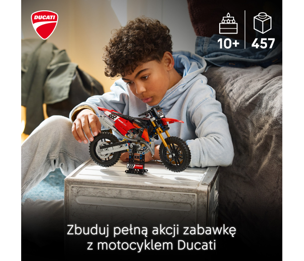 LEGO TECHNIC 42238 Motocykl Ducati Desmo450 MX Factory - 1547399 - zdjęcie 5